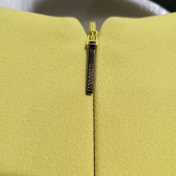 HUGO‎ BOSS Runway edition zest yellow dress sz 2 - Picture 6 of 14